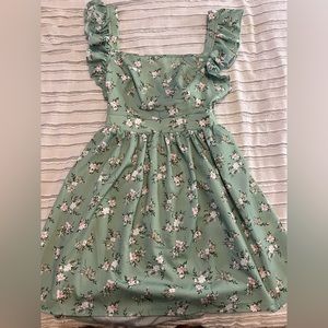 Green Floral Dress